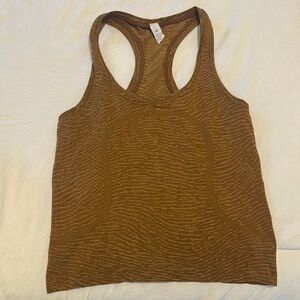 Brown Racerback Tank Top